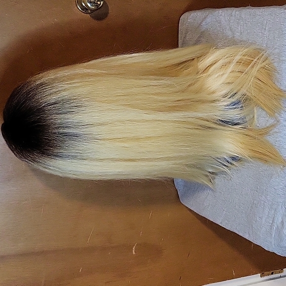 Long Two Tone Wig - Picture 6 of 6